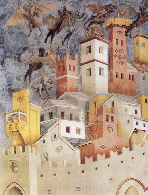 GIOTTO di Bondone The Devils Cast our of Arezzo